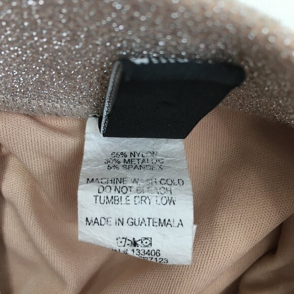 WINDSOR Light Mauve Pink Silver Glitter High Rise Waist Wide Flare Leg Pant - Picture 3 of 11